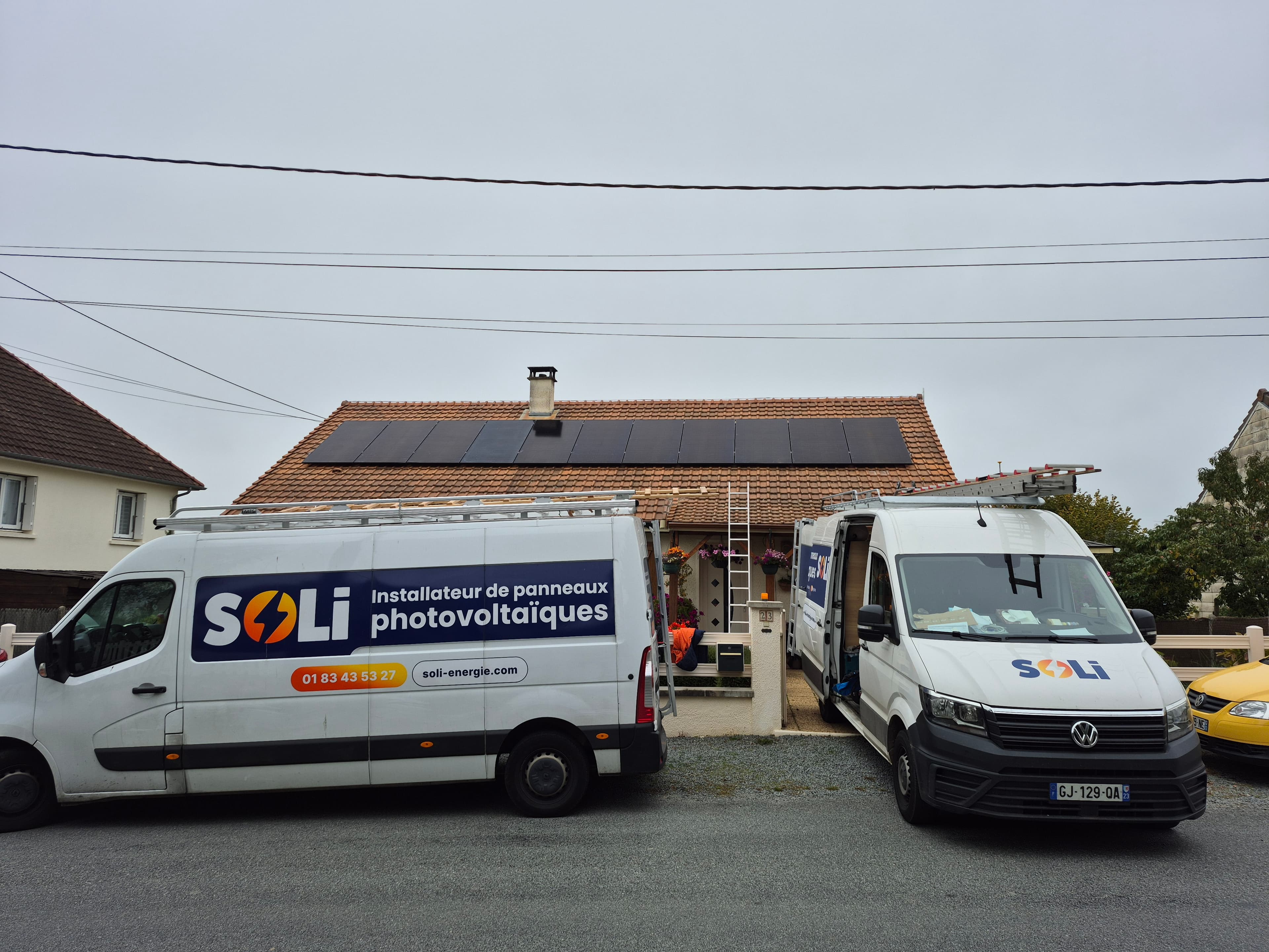 Installation photovoltaïque de 6.6 kWc à Felletin (23)