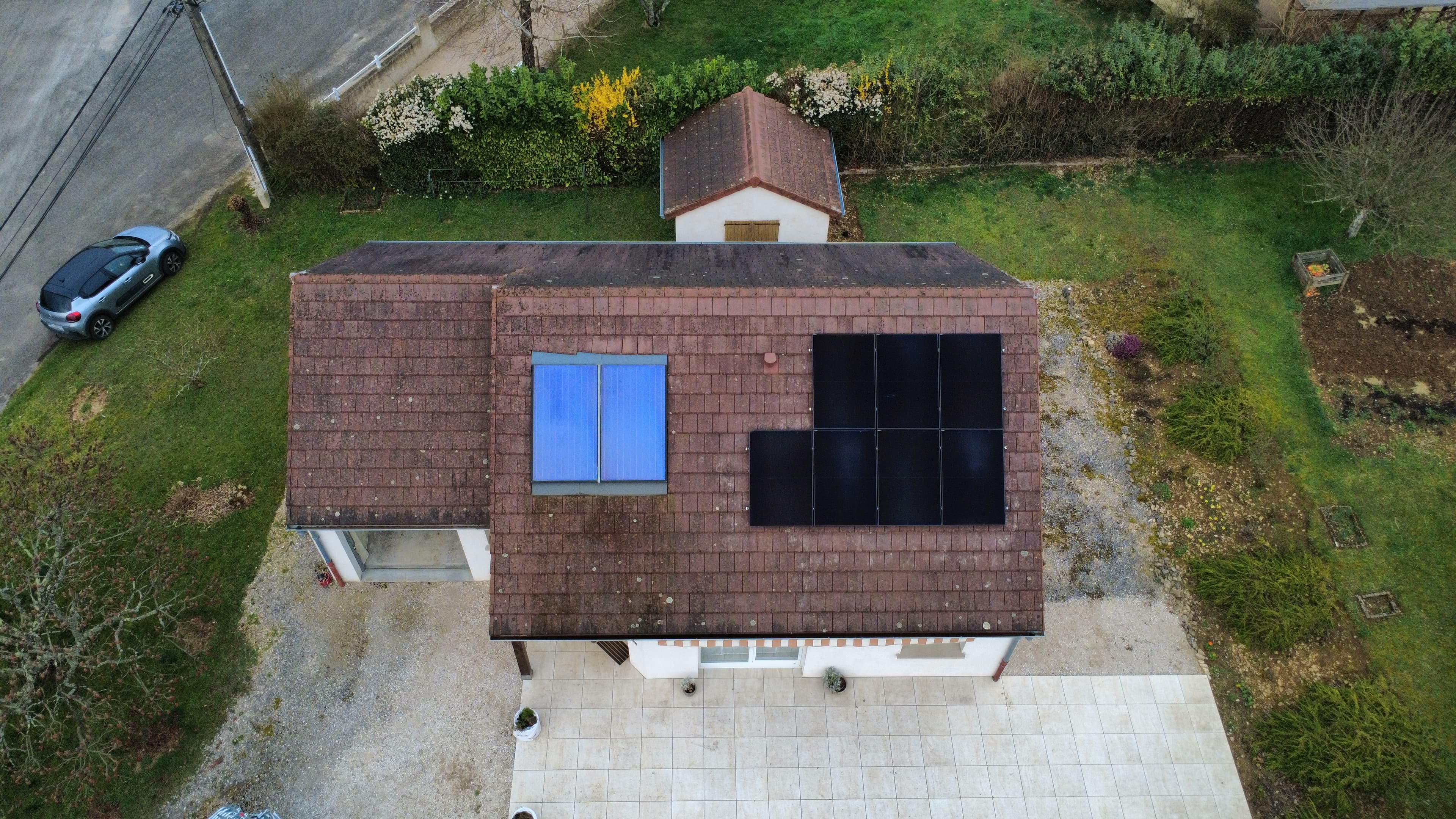 Installation photovoltaïque de 2.97 kWc à Biarne (39)