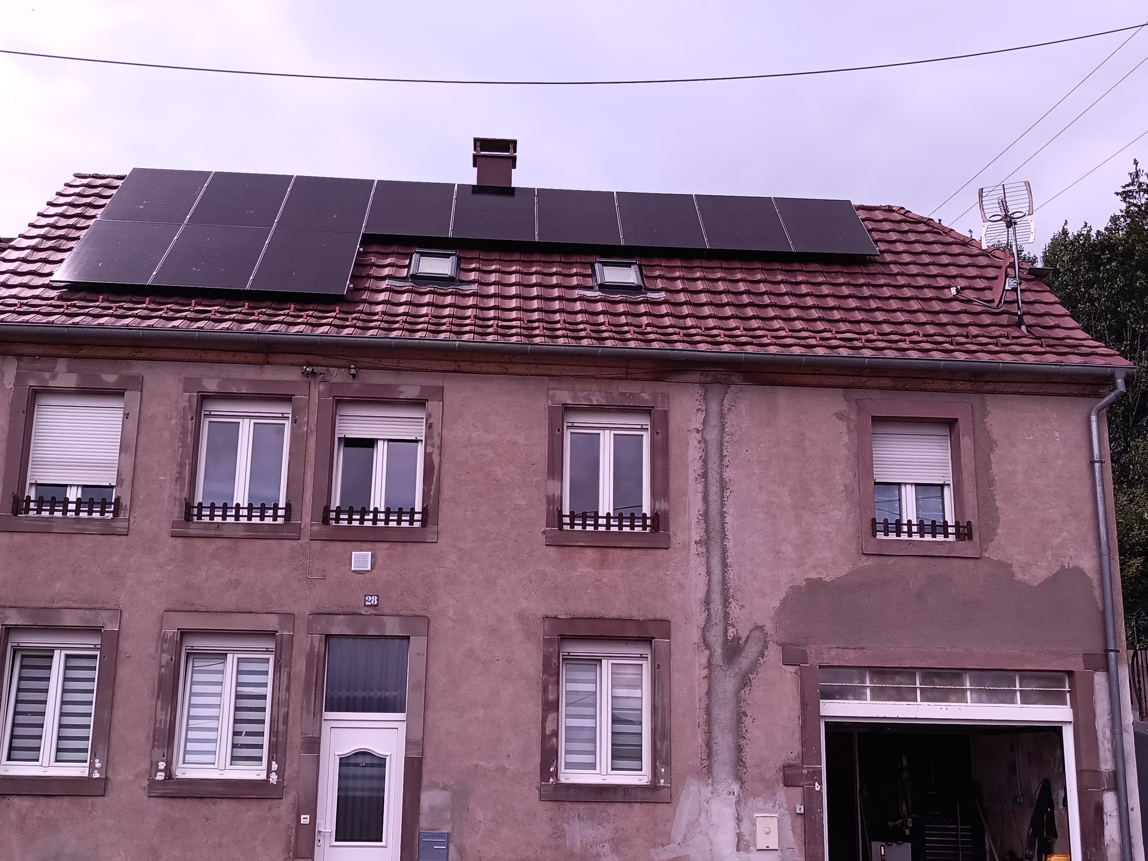 Installation photovoltaïque de 11.5 kWc à Saales (67)