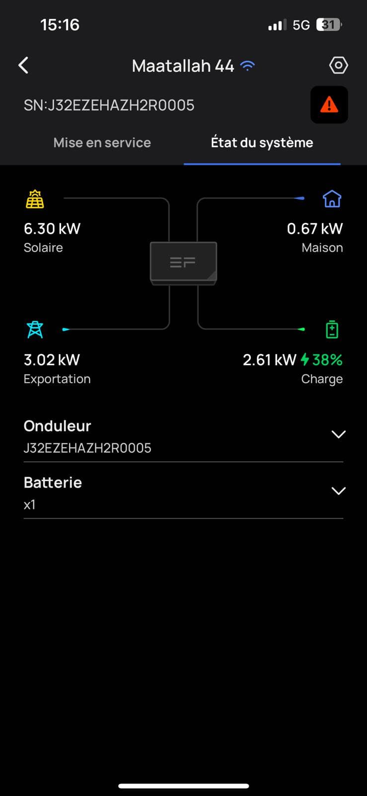 Installation photovoltaïque de 6 kWc à Frossay (44)