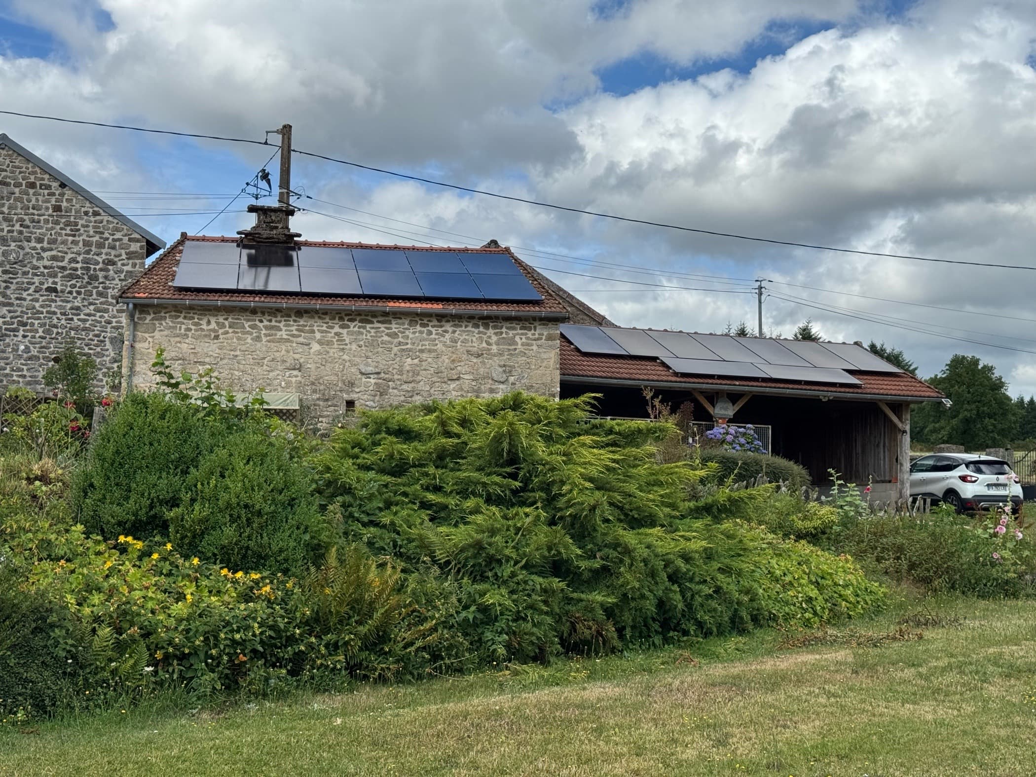 Installation photovoltaïque de 12.6 kWc à Saint-Pardoux-Morterolles (23)