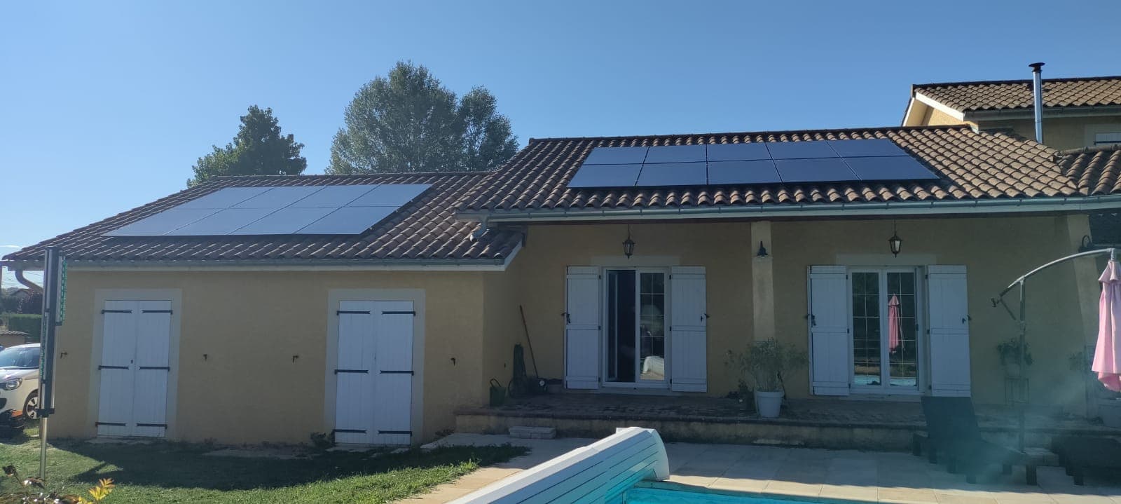 Installation photovoltaïque de 9 kWc à Saint-Victor-de-Morestel (38)